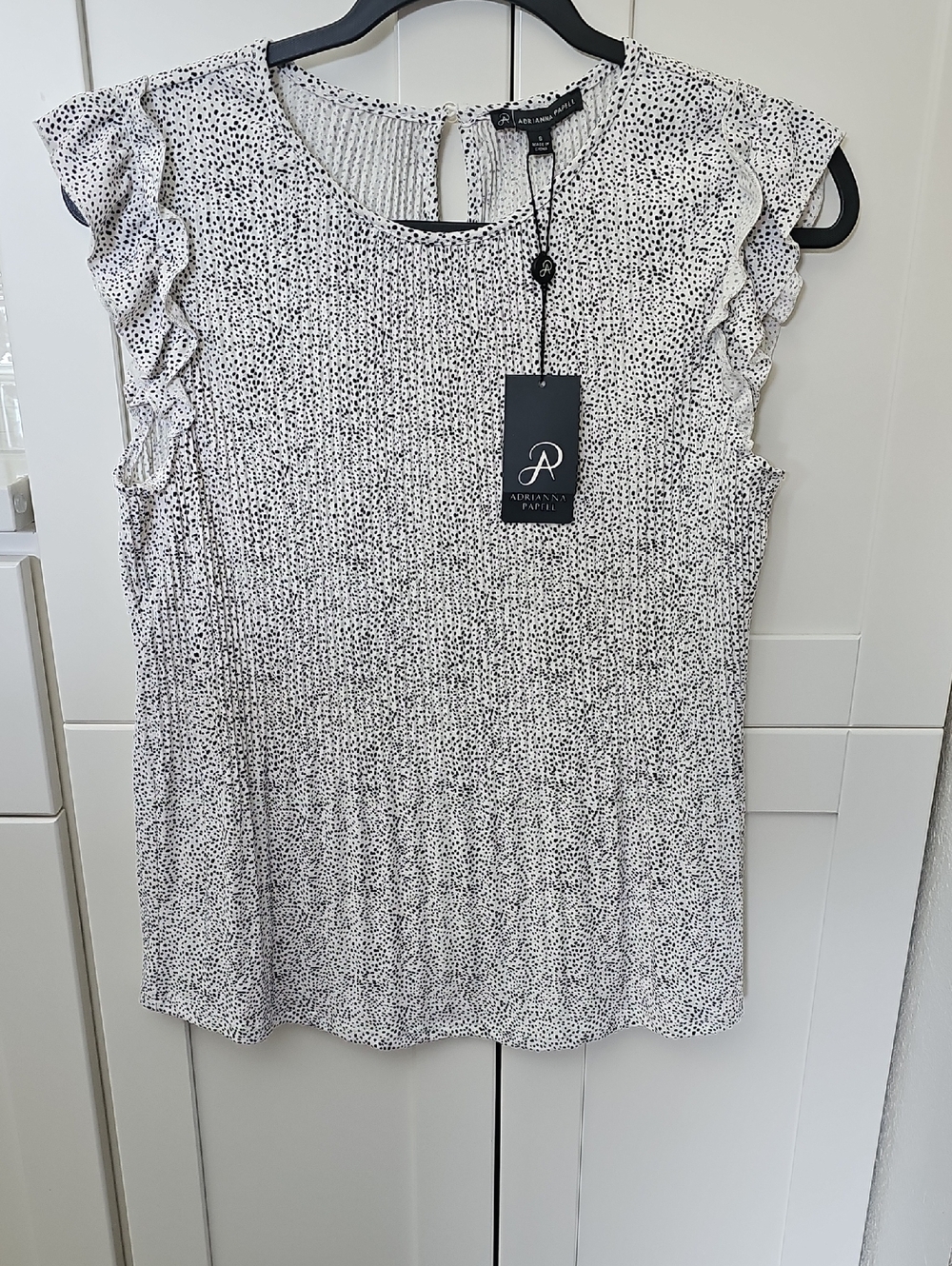 Adrianna Papell Ruffle Sleeve Blouse